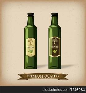 Labels olive oil bottle, vector. Labels olive oil bottle, vector,caroon style, isolated
