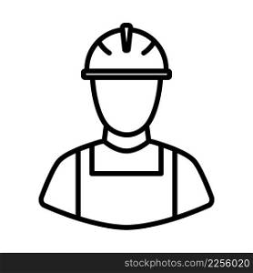 Labor Day Icon. Bold outline design with editable stroke width. Vector Illustration.