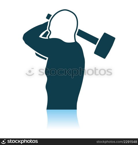 Labor Day Icon. Shadow Reflection Design. Vector Illustration.