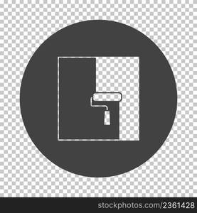 Labor Day Icon. Subtract Stencil Design on Tranparency Grid. Vector Illustration.