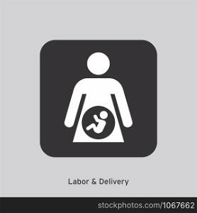 Labor & Delivery Icon Sign