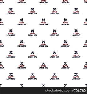 Labor happy day pattern seamless vector repeat for any web design. Labor happy day pattern seamless vector