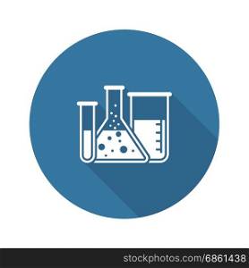 Laboratory and Medical Services Icon. Flat Design.. Laboratory and Medical Services Icon. Flat Design. Isolated.