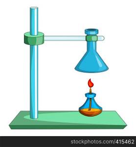 Laboratory equipment icon. Cartoon illustration of laboratory equipment vector icon for web. Laboratory equipment icon, cartoon style