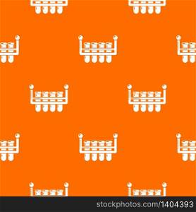 Laboratory flask pattern vector orange for any web design best. Laboratory flask pattern vector orange