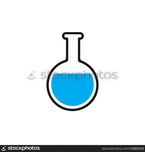 laboratory glass icon ....laboratory flask icon vector. flask vector graphic illustration,laboratory glass icon