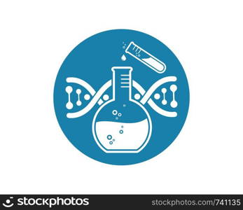 laboratory icon logo vector illustration design template