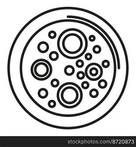 Laboratory icon outline vector. Petri dish. Micro medical. Laboratory icon outline vector. Petri dish