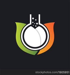 Laboratory logo template vector icon design