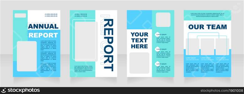 Laboratory modern blank brochure layout design. Laboratory tech ingo. Vertical poster template set with empty copy space for text. Premade corporate reports collection. Editable flyer paper pages. Laboratory modern blank brochure layout design
