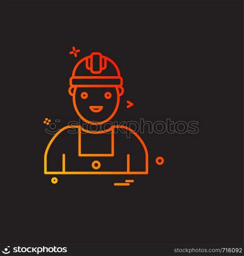 Labour day icon design vector