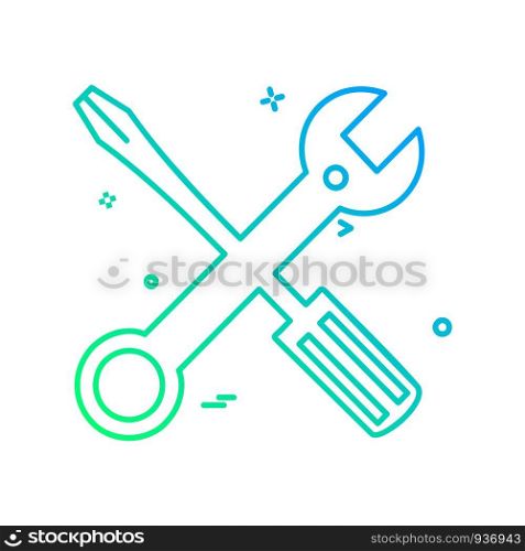Labour tools icon design vector