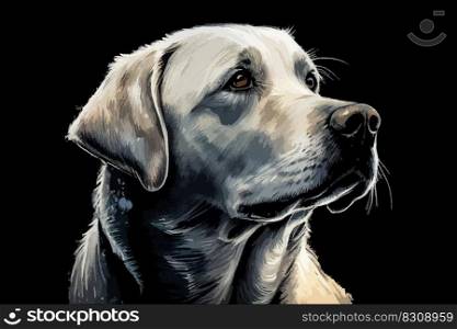 Labrador dog. Vector illustration desing.