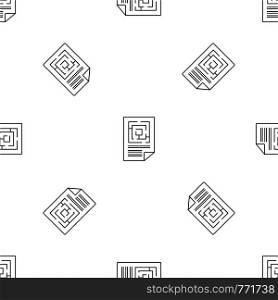 Labyrinth solution pattern seamless vector repeat geometric for any web design. Labyrinth solution pattern seamless vector