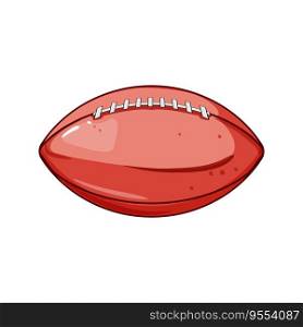 lace american football ball cartoon. leather brown, footbal stadium, silhouette light lace american football ball sign. isolated symbol vector illustration. lace american football ball cartoon vector illustration