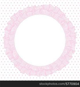 Lace and frills hand drawn vector background.