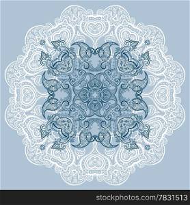 Lace background. Beautiful Mandala. Ethnic Vector illustration.