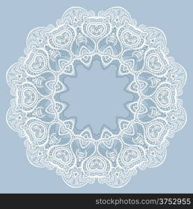 Lace background. Beautiful Mandala. Vector illustration.