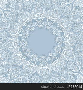 Lace background. Beautiful Mandala. Vector illustration.