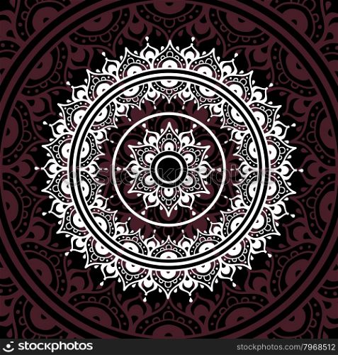 Lace background.. Lace background. Beautiful Mandala Vector vintage illustration.
