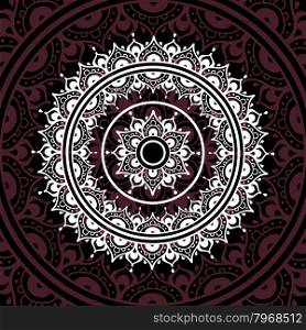 Lace background.. Lace background. Beautiful Mandala Vector vintage illustration.