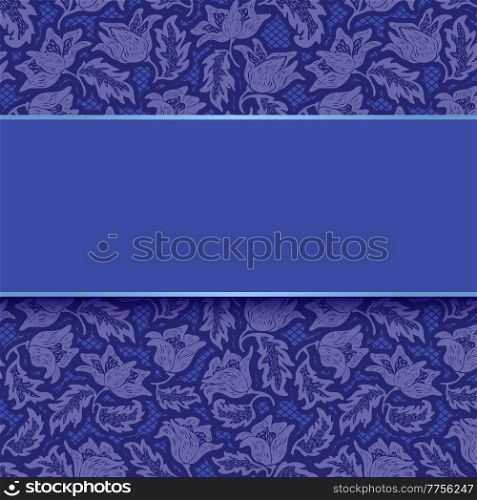 Lace background-template, ornamental fabric, very peri floral pattern, vector illustration 10eps. Lace background-template, ornamental fabric, very peri floral pattern