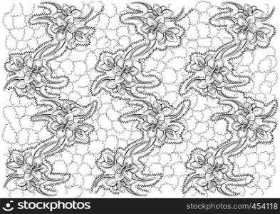 lace fabric isolated on a white background
