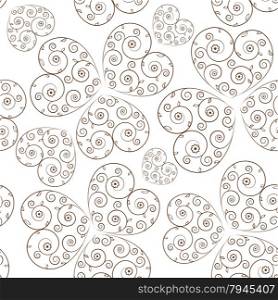 Lace seamless pattern. Vector seamless background for textile, wrapping or paper design.