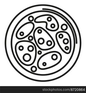 Lactobacillus icon outline vector. Health cell. Micro experiment. Lactobacillus icon outline vector. Health cell