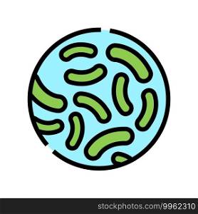lactococcus probiotics color icon vector. lactococcus probiotics sign. isolated symbol illustration. lactococcus probiotics color icon vector illustration