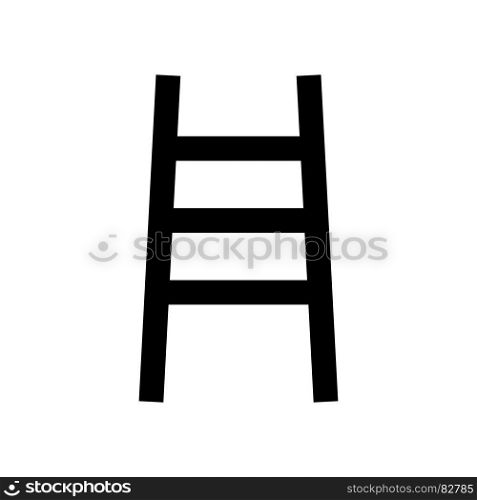Ladder it is black icon . Simple style .. Ladder it is black icon .