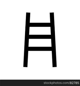 Ladder it is black icon . Simple style .. Ladder it is black icon .