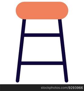 Ladder stool with cushioning and footrest