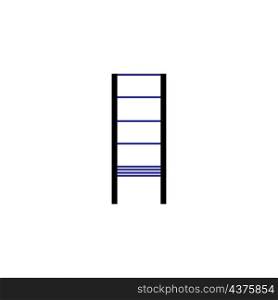 ladder telescopic allumunium design illustration icon logo templat