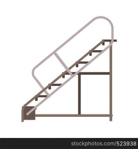 Ladder vector flat equipment tool icon step. Development repair simple worker construction climb. High stepladder
