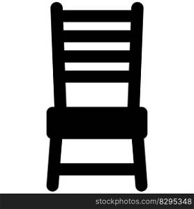 Ladderback chair of parallel slats