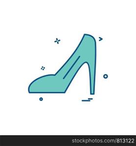 Ladies sandal icon design vector