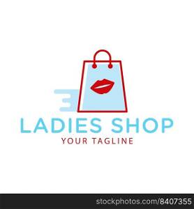 Ladies shop logo vector