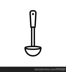 ladle - kitchen utensils icon vector design template