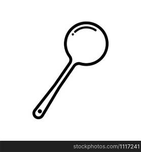 ladle - kitchen utensils icon vector design template