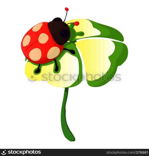 Ladybug icon. Cartoon illustration of ladybug vector icon for web design. Ladybug icon, cartoon style