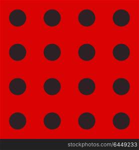 Ladybug pattern. Seamless vector
