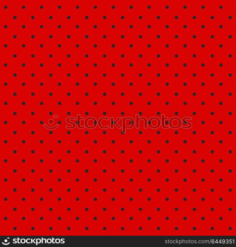 Ladybug pattern. Seamless vector