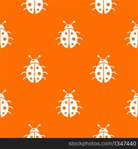 Ladybug pattern vector orange for any web design best. Ladybug pattern vector orange