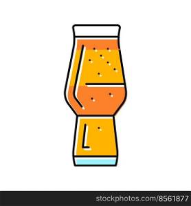 lager beer glass color icon vector. lager beer glass sign. isolated symbol illustration. lager beer glass color icon vector illustration