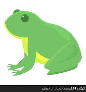 Lake frog icon cartoon vector. Animal jump. Life tree. Lake frog icon cartoon vector. Animal jump