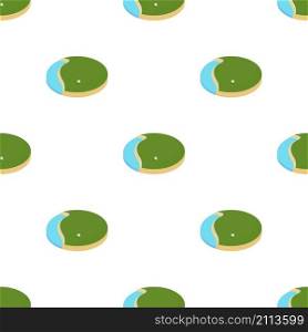lake in the golf course pattern seamless background texture repeat wallpaper geometric vector. lake in the golf course pattern seamless vector