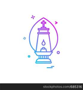 lalten lamp light icon vector design