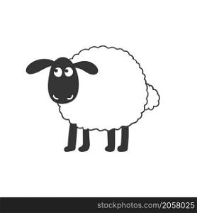 Lamb. Cute drawn lamb. Sketch drawing for design. Vector image