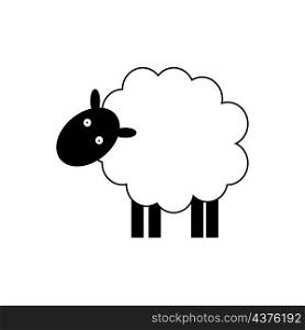 Lamb icon. Livestock character. Agriculture animal. Mammal sign. Cartoon style. Vector illustration. Stock image. EPS 10.. Lamb icon. Livestock character. Agriculture animal. Mammal sign. Cartoon style. Vector illustration. Stock image.